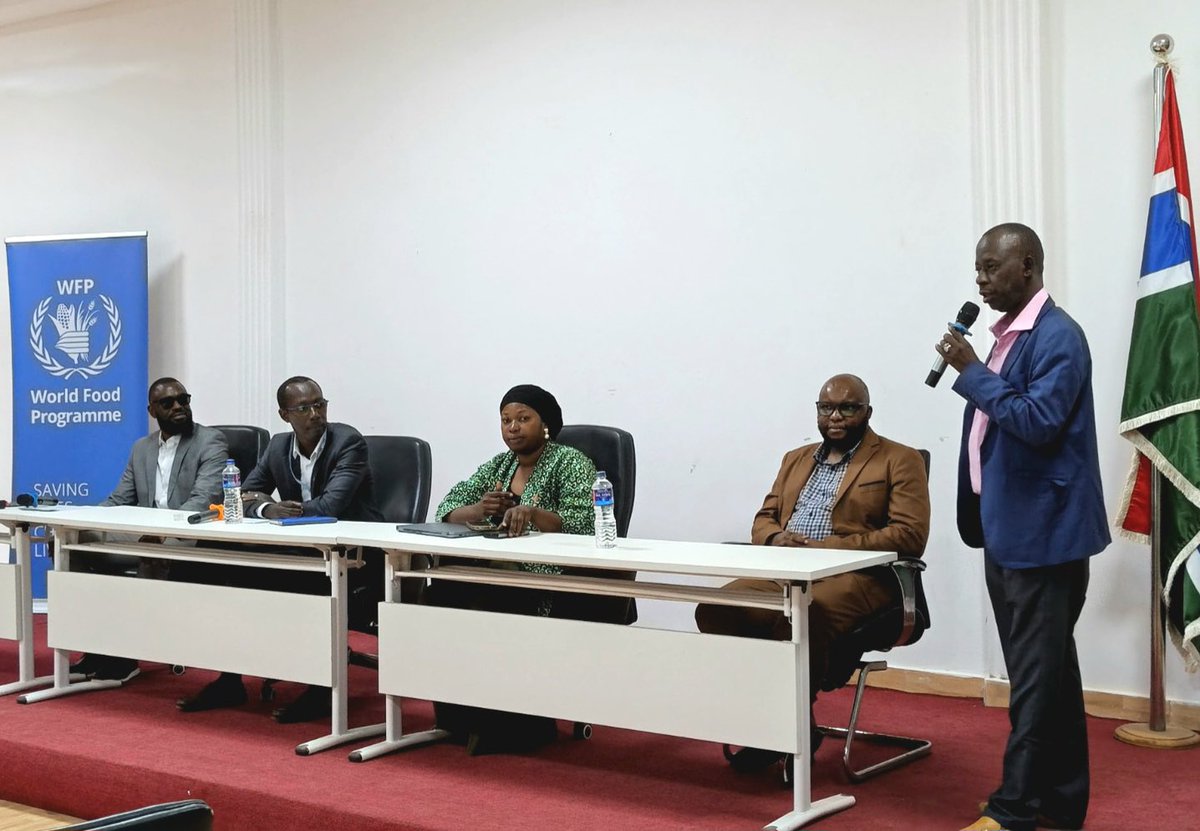 WFP_TheGambia's tweet photo. Last week, the @WFP_TheGambia CO successfully hosted its 2nd #Microinsurance workshop with key stakeholders and farmer orgs. 
Supported by ARC LTD &amp; CASAI under the RICAR &amp; AICRM projects, funded by AF &amp; GCF/IFAD, building climate resilience &amp; insurance access for smallholder https://t.co/qv83ZhtWa8