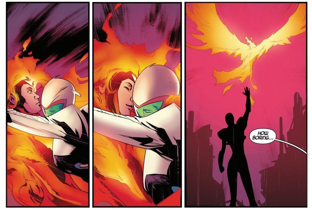 y2kmarcus_'s tweet photo. they need to start calling jean the therapist of the marvel universe because she really don’t play when it comes to being the heart and soul of all life idk man i’m just gagging so bad shes so empathetic so kind immediately 20/10 story i really enjoyed reading smth modern that feels just like classic jean