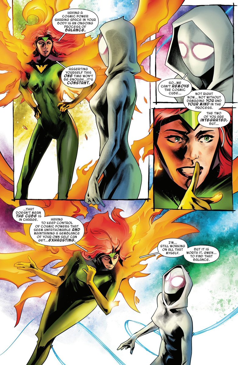 y2kmarcus_'s tweet photo. they need to start calling jean the therapist of the marvel universe because she really don’t play when it comes to being the heart and soul of all life idk man i’m just gagging so bad shes so empathetic so kind immediately 20/10 story i really enjoyed reading smth modern that feels just like classic jean