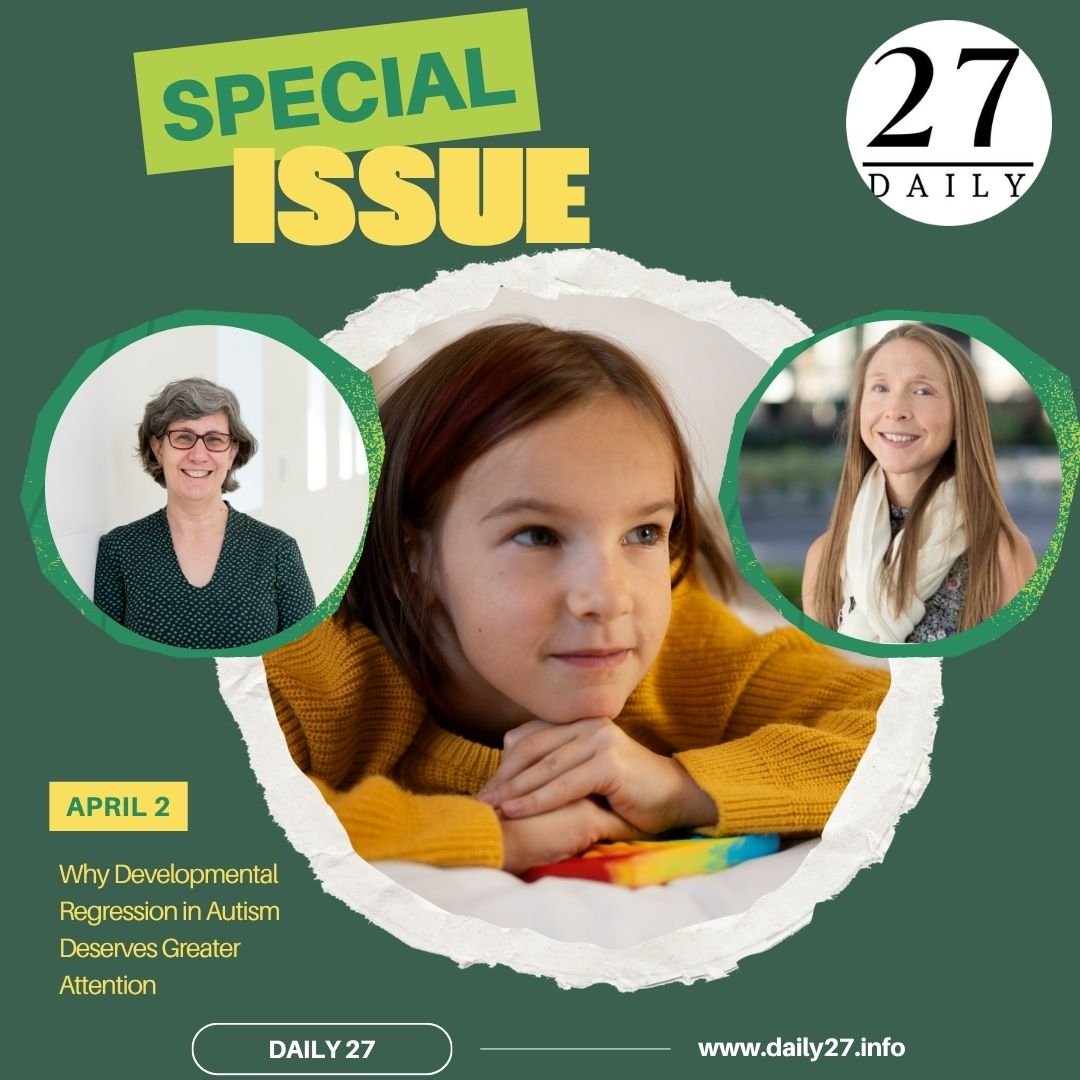 Daily27Info's tweet photo. 🧵'Why Developmental Regression in Autism Deserves Greater Attention'
🌍 #WorldAutismAwarenessDay
✍️ Kirsten Fuley &amp; Katrina Williams (@MonashUni)
🔗https://t.co/6KyUir2zcG #Autism #DevelopmentalRegression #Health #News #Daily27 https://t.co/ioNJRvMPM9