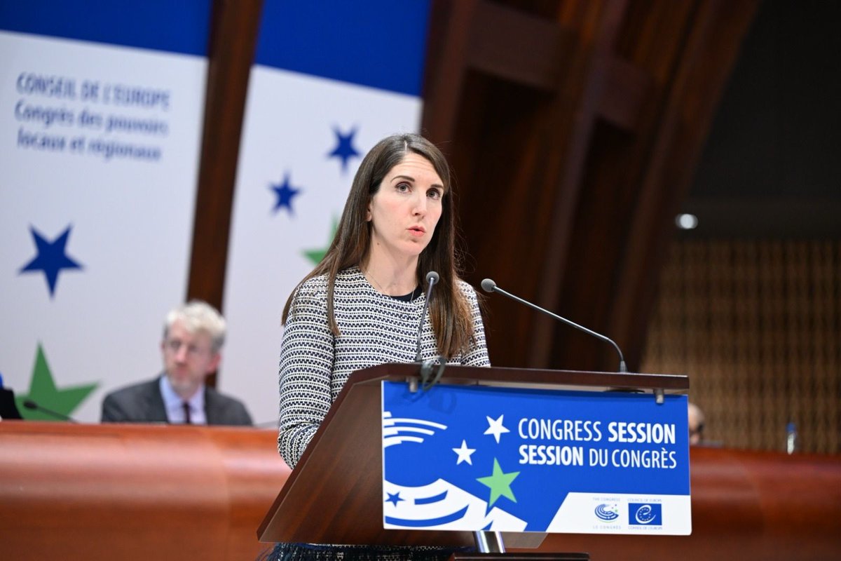 CCRECEMR's tweet photo. 🗳️ With + 20 national and local elections in Europe in 2026, monitoring attacks on local democracy is crucial.

🎤 At @coe Eider Inunciaga called for evidence, protection and action on behalf of #CEMR and #ODELL.

More https://t.co/X1H9lYMWl6 
 
@fempcomunica  @EUDEL_eus https://t.co/4mnfmtmhsh