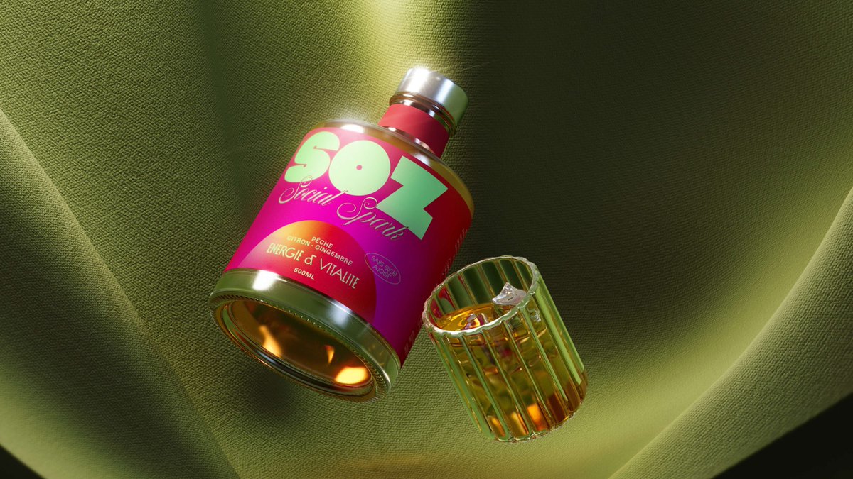 packagings's tweet image. SOZ throws out the muted tones and clean minimalism that most wellness brands hide behind and goes full Miami Vice instead.

packagingoftheworld.com/2026/04/soz-na…

#mocktail #packagingdesign 

Art Direction &amp;amp; Graphic Design: Daniela Barrio de Mendoza