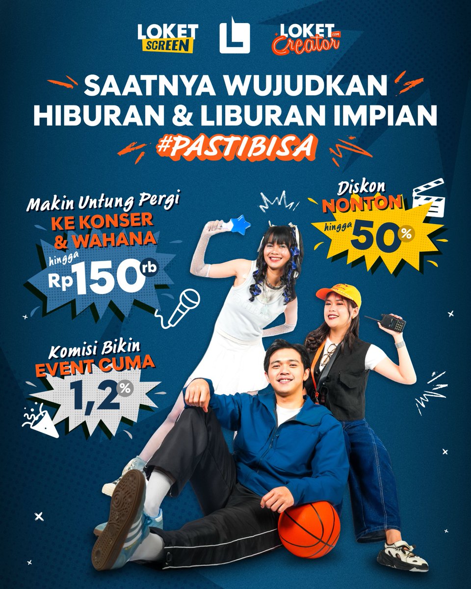 loketcom's tweet image. #PASTIBISA lebih hemat! 🤑

Daripada cuma wacana, mending jadiin kenyataan rencana liburan, ngonseran, sampe nonton film-nya 🥰