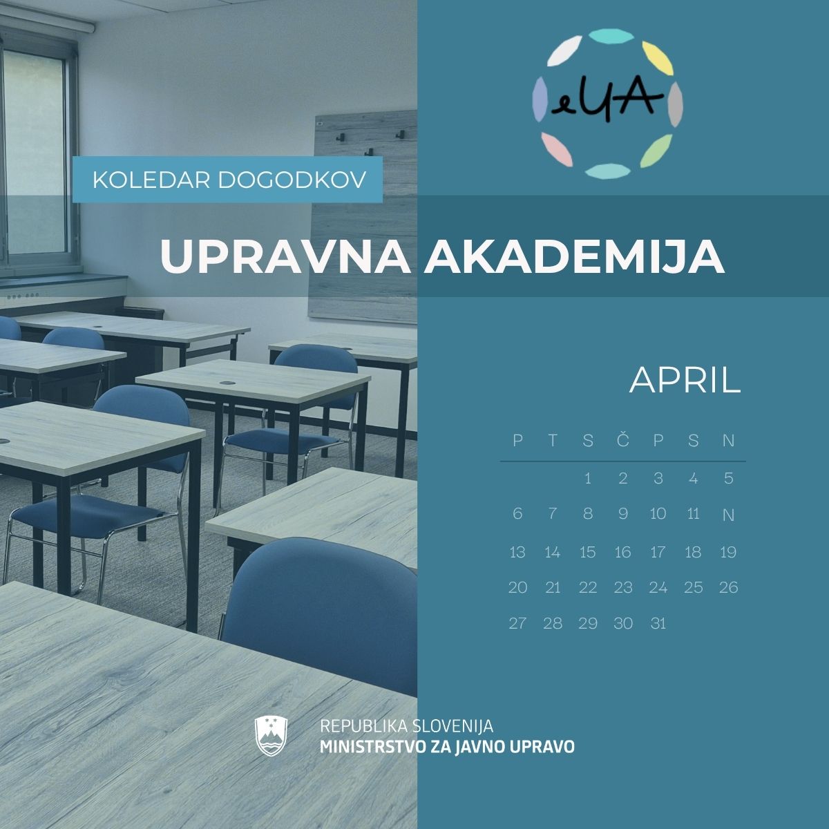 mju_RS's tweet photo. [NE SPREGLEJTE] Upravna akademija tudi aprila izvaja raznolika usposabljanja in strokovne izpite za javne uslužbence.
🔗 Celoten pregled usposabljanj 👉 https://t.co/RvgCkRNj7A
#UpravnaAkademija #MJU https://t.co/7ZOyYCflkV