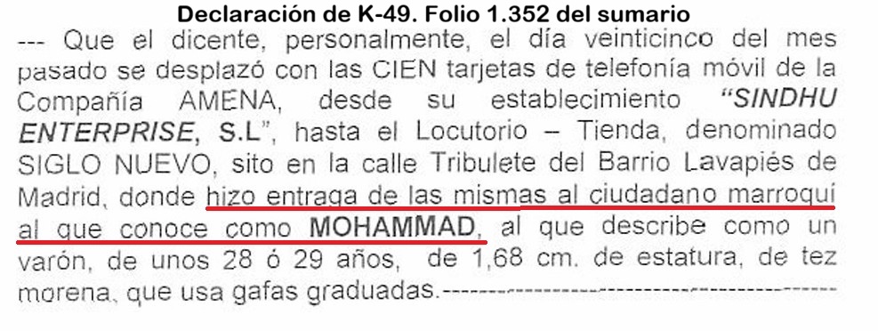 <a href="/Iureetde/">For me, it is a tax 💚</a> <a href="/Javixurolo/">Javi</a> <a href="/AlonsoHolguinFJ/">Alonso Holguin FJ</a> Pero Zougam no atendía a los clientes. El propio testigo K-49, de Sindhu Enterprise, declaró bajo juramento que él mismo llevó la tarjeta al locutorio de Zougam y se la entregó a Mohamed Bakkali. A Zougam ni siquiera lo mencionó