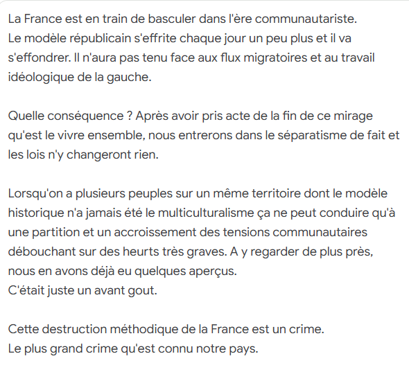Buck73Dennis's tweet image. Le Bilan
#Republique #Multiculturalisme #VivreEnsemble #Communautarisme #Separatisme #Partition