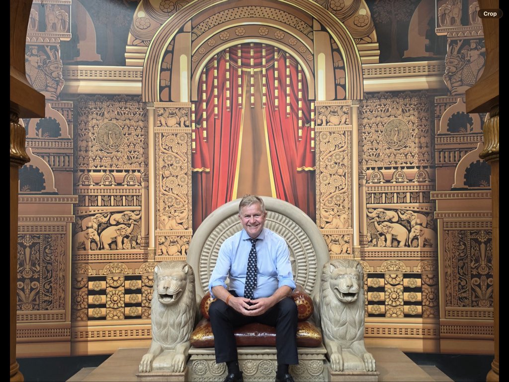 ErikSolheim's tweet photo. Can Trump please learn from emperor Ashoka?

Yesterday Trump spoke and promised more war - devastating Iran, keeping poor people all over the world hostage. 

Why not learn from the best? Ashoka is a unique figure in history. Living from 304 to 232 in what is today Bihar, India 🇮🇳.

He was the brilliant military leader who won big victories in the Kalinga wars.

But later he was also the emperor who repented violence and started reflecting over the deaths and destruction of war. He dedicated his life to a peaceful world and to spiritual uplifting of the people of the Maurya empire

I recently spent time in the splendid new Bihar Museum in Patna. The museum tells the story of Ashoka, his dedication to the people of Bharat and to the Buddha.

It’s such a beautiful story! Can someone please tell Trump?