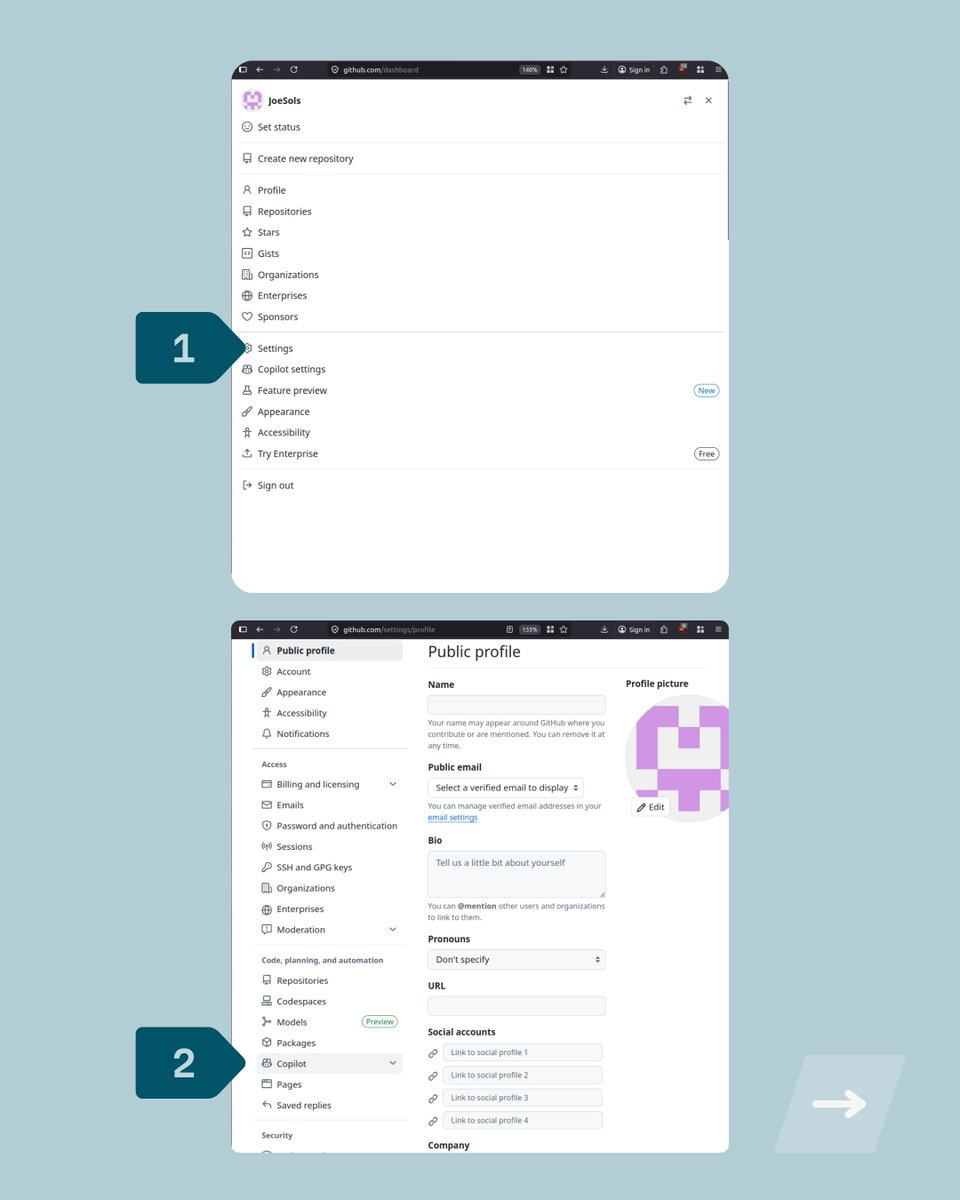 TutaPrivacy's tweet image. 🚨 OPT OUT &amp;amp; say NO to #GitHub using your interaction data to train &amp;amp; improve its AI models. 🚨

GitHub is the next company to choose to opt you into having your data used - by default. 🚩

Opt out in Settings --&amp;gt; Copilot --&amp;gt; Features.

Under "Allow GitHub to use my data for AI