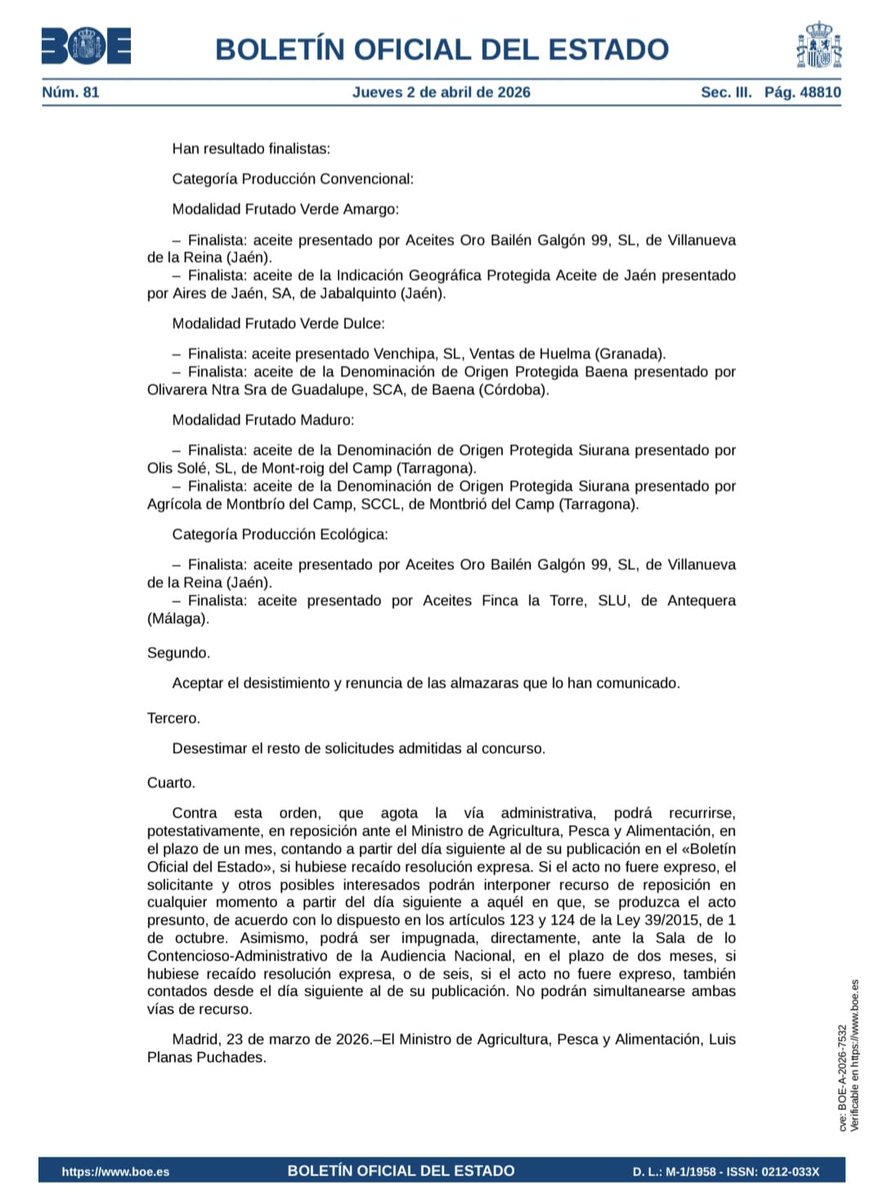 Luis Planas Puchades tweet media