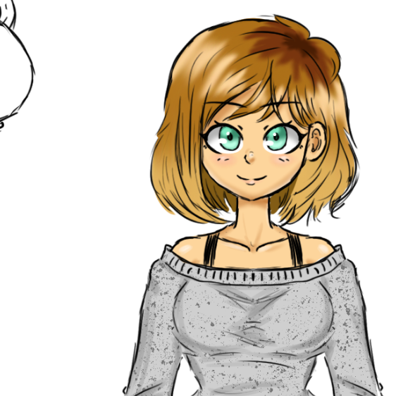 Chris64_'s tweet photo. random dumbass foid i drew https://t.co/bzSq7CgOAI