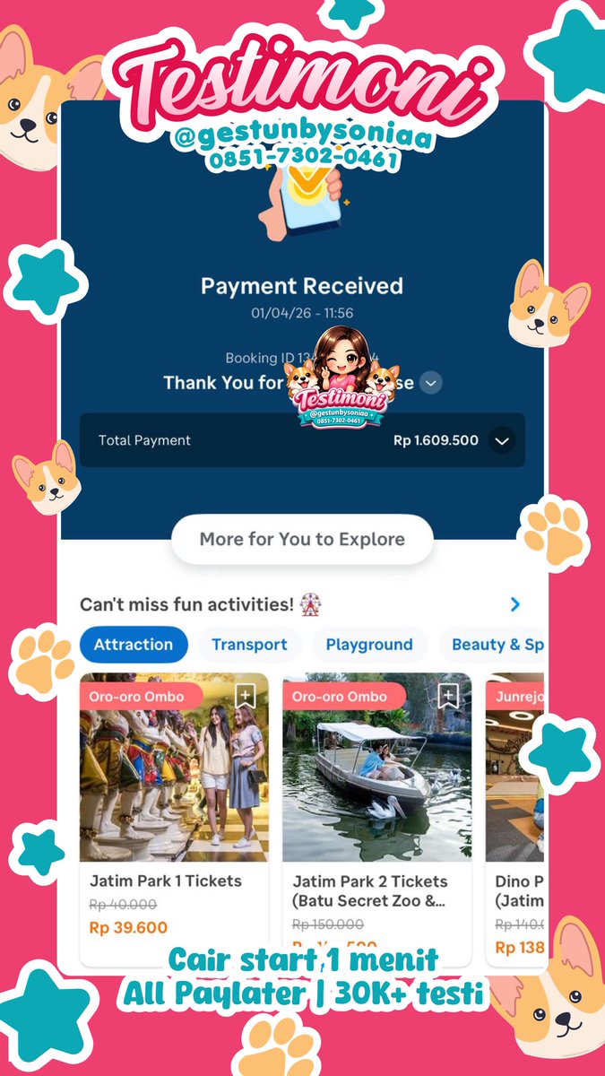 ✨ Butuh dana cepat tanpa ribet?

in this economy banyak solusi praktis yang bisa bantu kamu cairkan limit jadi dana siap pakai untuk kebutuhan 👍

💳 contoh akulaku, kredivo, indodana, spaylater, traveloka, gopaylater dll.

📩 detail info bisa tanya2 dlu di wa!

#zonauang