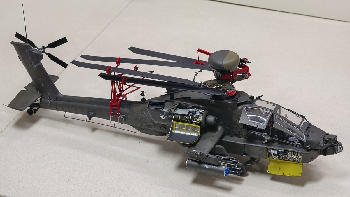 LukeW1203's tweet photo. 1/35 AH64E阿帕奇武装直升机 https://t.co/j4XJeaQNWh