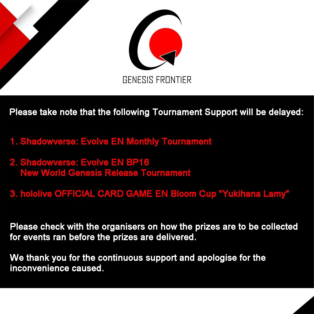 Genesis Frontier TCG tweet media