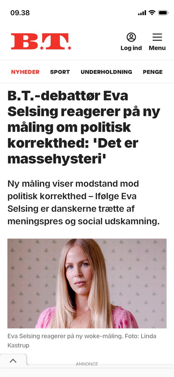Er i BT om politisk korrekthed, som 40% af danskerne mener har taget overhånd. Det giver god mening, for politisk korrekthed handler kun på overfladen om hensyntagen. I realiteten er det en passivt-aggressiv måde at undertrykke majoritetens/traditionelle holdninger på. 

Og, når