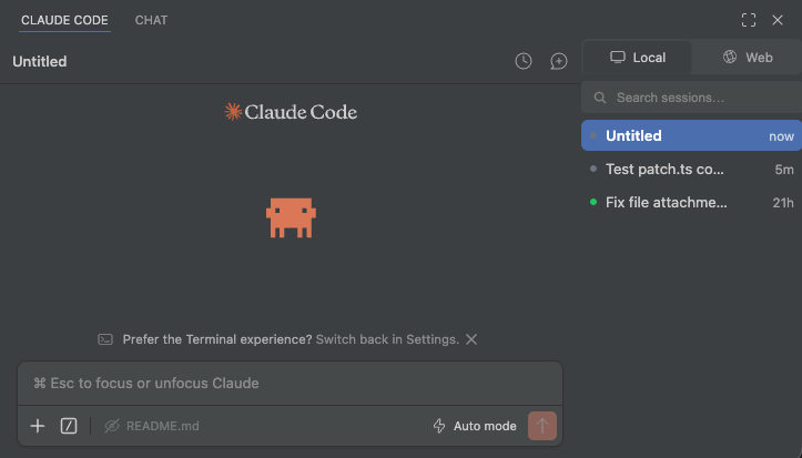 creazy231's tweet photo. I patched the Claude Code VS Code extension to add a persistent sessions sidebar with live status dots — see what's running, waiting, or done at a glance. Works with VS Code, Cursor &amp; VSCodium. One command, fully reversible. https://t.co/0kmQwQGlx7 https://t.co/RsfPNCMbHW