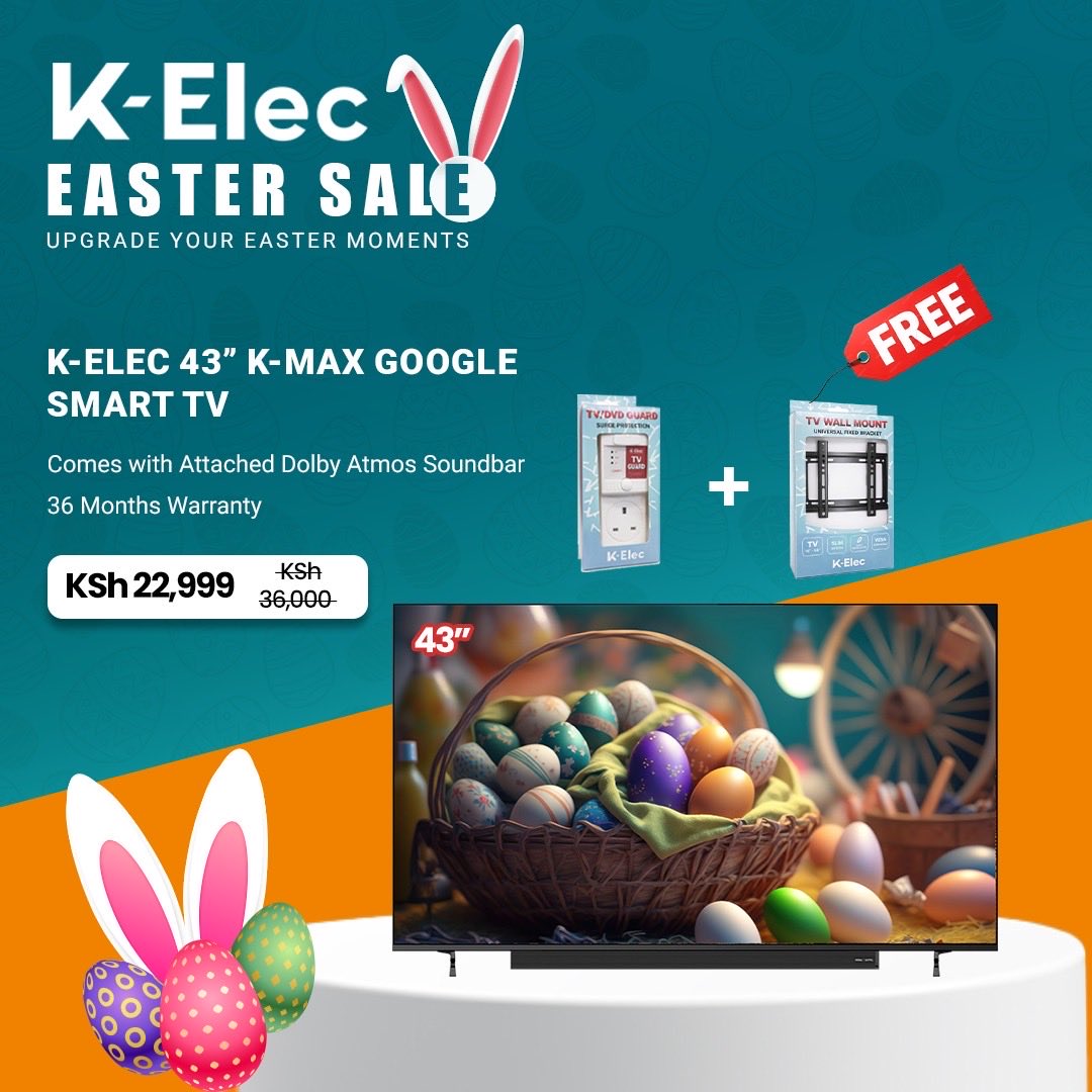 K_ElecKenya's tweet photo. Easter just got better! Shop, save, and celebrate with our amazing deals 🐣✨
Grab your favorites at unbeatable prices before they’re gone. Big discounts waiting just for you
Don’t miss out on our special offers.
🛒 Shop Now
👉 Kilimall: https://t.co/J2SWQSHg9R
👉 K-Elec: https://t.co/fnBpSjNMZg

📞 Call/WhatsApp: 0716 052243

#KElecEaster #EasterHunt #WinWithKElec