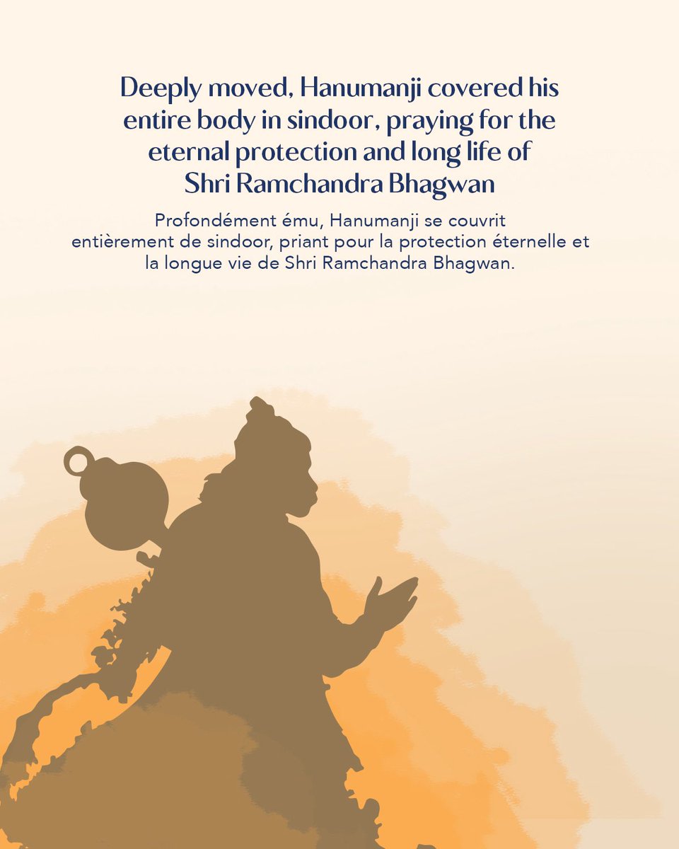 BAPSParis's tweet photo. Aujourd’hui, c’est la #HanumanJayanti, jour de la naissance de Shri Hanumanji. Il est vénéré comme un symbole de force, de persévérance et de dévotion, ainsi que comme le disciple idéal de Shri Ramchandraji Bhagwan.
____

Today is #HanumanJayanti, the birth date of Shri Hanumanji. He is revered as a symbol of strength, perseverance and devotion, and as an ideal devotee of Shri Ramchandraji Bhagwan.