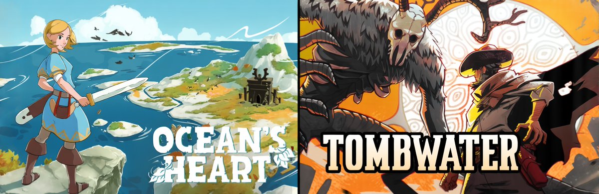 NordcurrentLabs's tweet photo. 🌊#OceansHeart+#Tombwater🤠=✨❤️✨
We've partnered with Midwest Games @midwestgamesco to bring you a bundle of the best Zelda-likes by @11Mraz !🤩🎮🫶
Check it out, a sweet discount is waiting for you!
✨https://t.co/4bPY7wk7km✨
#indiegames #gamebundle #steam #gaming https://t.co/VuBPnMGPHm
