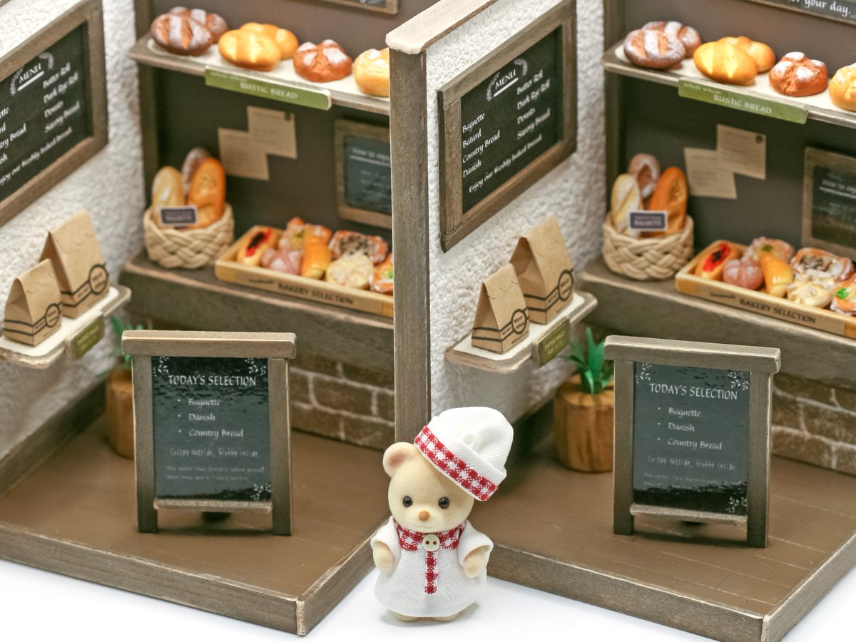🥖小さなパン職人さん🍞
＃ミニチュア　＃ドールハウス　＃ミニチュアパン