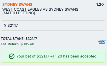 edgelabau's tweet photo. AFL Ladder Round 4

Missed $1.26 earlier, this will do https://t.co/jXWbDKOcTu