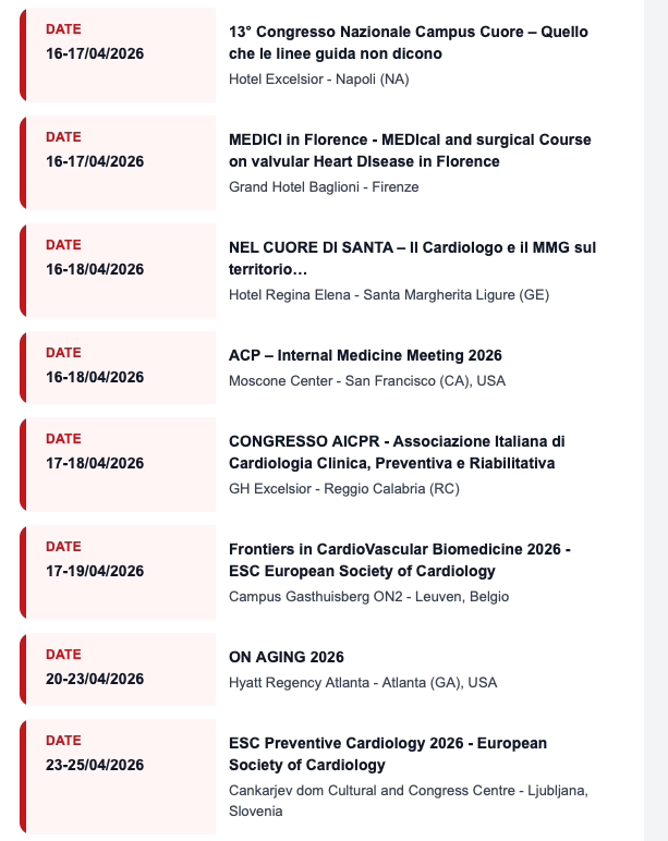 cardiolink_it's tweet image. 📌📆 Aprile 2026: i #congressi da segnare in #agenda by CardioLink

🔔 #CardioLink #notizie #cardiologia #congresso
📱 cardiolink.it/v2/congressi.p…