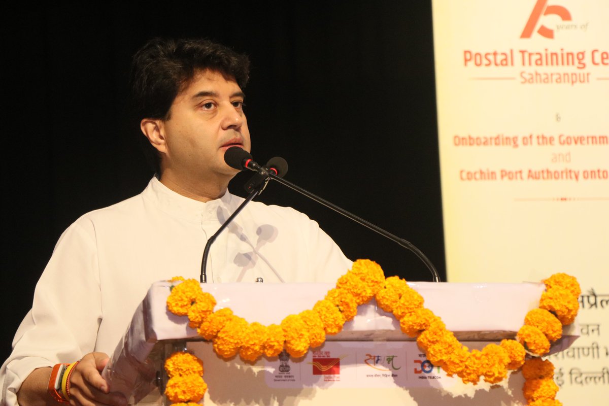 ControllerDot's tweet photo. Hon’ble Minister of Communications Shri Jyotiraditya M. Scindia graced the occasion witnessing the signing of an MoU for adoption of SAMPANN by the Government of Goa and Cochin Port Authority.

This marks a significant step by DoT | CGCA towards strengthening technology-driven, citizen-centric governance.

The Hon’ble Minister of Communications also released the SAMPANN Coffee Table Book and highlighted the role of Digital Public Infrastructure in enabling efficient and transparent public service delivery.

#DigitalIndia #SAMPANN #eGovernance #CitizenFirst #DoT #CGCA