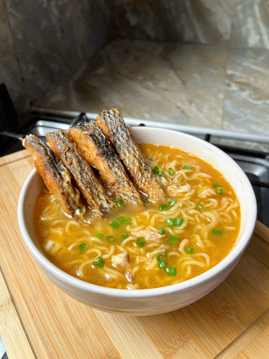 ChefOleley's tweet photo. If you came to my restaurant and requested for tilapia noodles soup this is what I will make for you! https://t.co/DaDv0w4Tqo