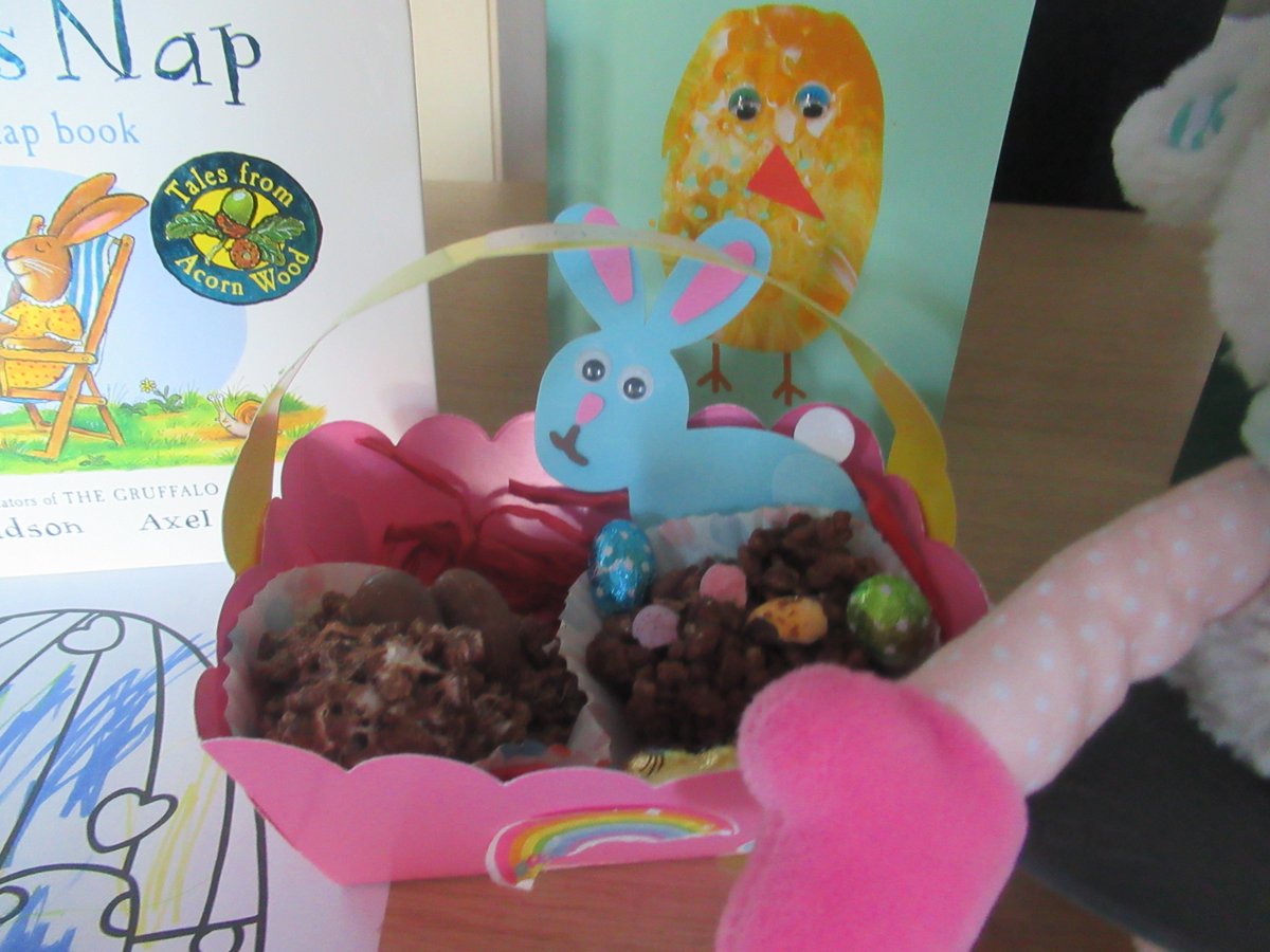 Happy Easter to all our Nursery Families - The children have enjoyed all the Easter activities that provided  opportunity to challenge their knowledge and skills. Link Aspects: Knowledge of the World - Literacy - Communication and language - Personal, social and emotional