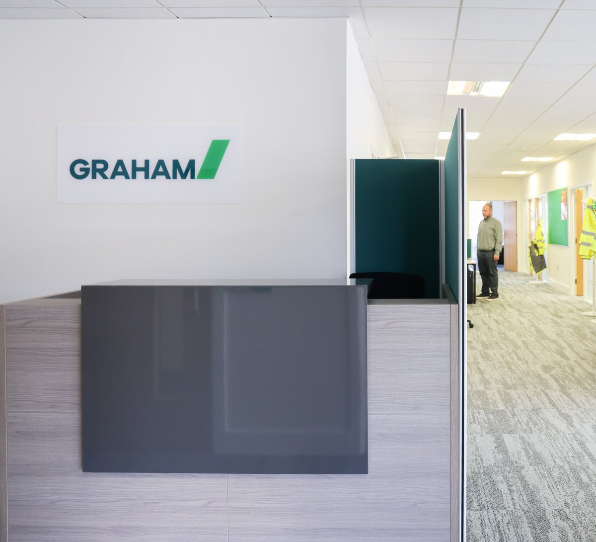 GRAHAMGroupUK's tweet photo. GRAHAM expands in Ireland with new Dublin office 📍
 
We are proud to officially open our new Dublin office, marking a significant milestone as we extend our presence in Ireland. Located in Santry, the 2,500 sq ft office represents a €400k+ investment and will support the creation of more than 40 jobs for local people.
 
The new office will enable us to further support a range of projects across the country, including the BusConnects Ballymun/Finglas to City Centre scheme. Through this work, we look forward to strengthening our partnerships with the local supply chain, while contributing positively to the local economy and community.
 
👉 Read the full story here: https://t.co/WRjc9CkMMj
 
#GRAHAM #civilengineering #newoffice #dublin