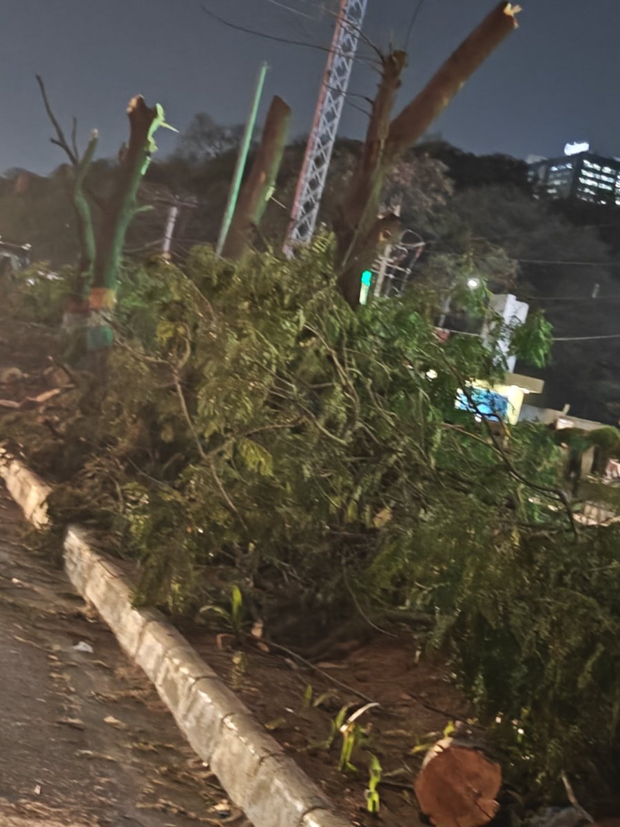 mdarbaaz104's tweet image. The @govtoftelangana is destroying the #Harithaharam plants on the name of road winding at Shaikpet flyover khaja guda circle . Already we r going into pollution and this will destroy the climate of Hyderabad 

@KTRBRS