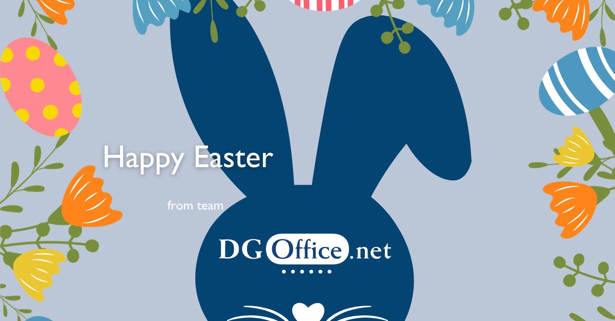 DGOffice_net's tweet photo. 🐰🐣Happy Easter weekend from Team DGOffice!🌷 https://t.co/hZ30cujzQo