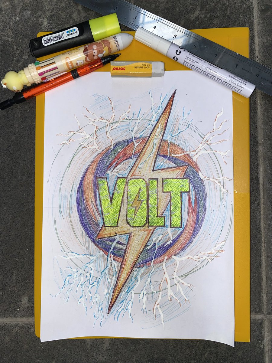 wimpydwi's tweet photo. My VOLT drawing to join the bounty 🔥 by @volt_perps and @poidhxyz hope you guys likes it ❤️
.
#VOLT #HandDraw https://t.co/tY1z1h4AKw