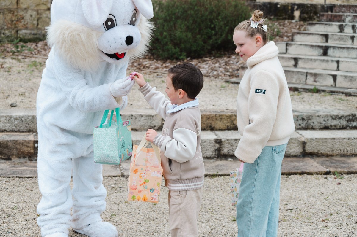 2edragons's tweet photo. Les cloches de Pâques ont pris un peu d'avance cette année et ont déposés leurs oeufs au domaine de Roiffé. Petits et grands ont pu profiter d'une chasse aux oeufs et d'activités récréatives dans un décor particulier, sans oublier la pause bonbon et chocolats! 
@CommandementALT https://t.co/ITy9wdDctu