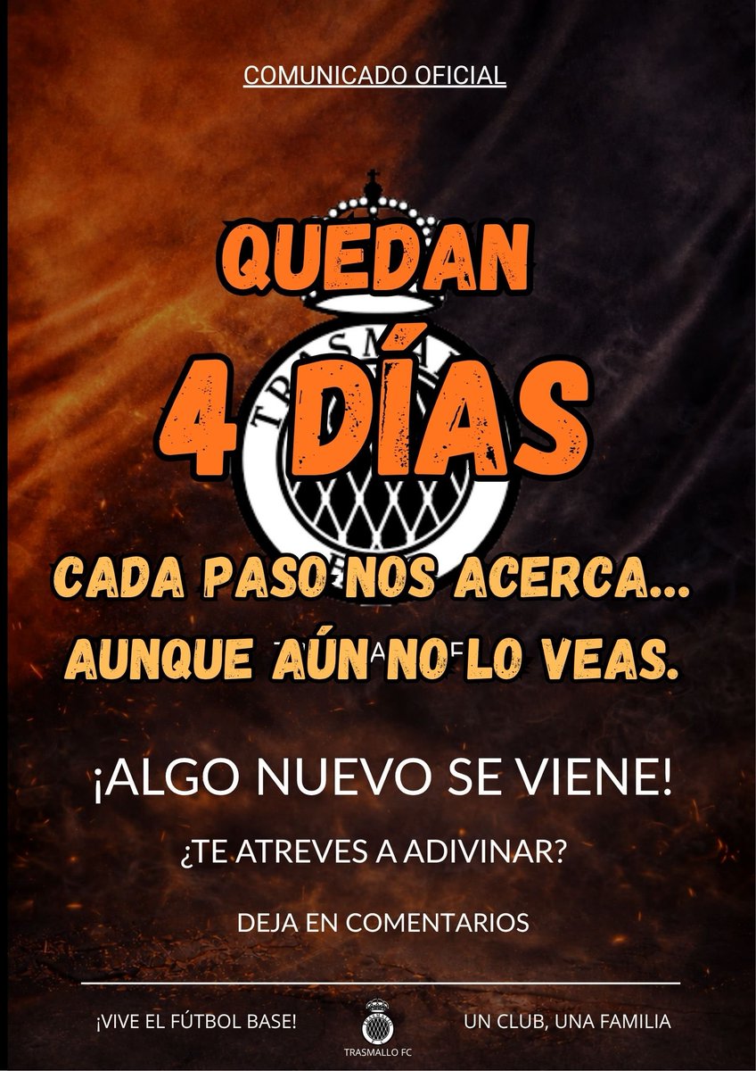 TrasmalloFC2026's tweet photo. 🟧⬛️ YA SE SIENTE EN EL AIRE https://t.co/hv0HvrhT2a