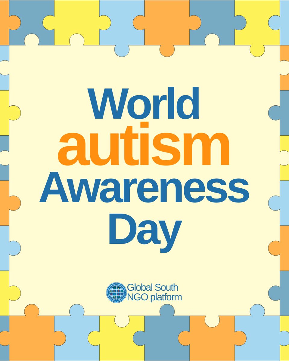 globalsouthngo's tweet photo. World Autism Awareness Day

Today is a reminder that awareness alone is not enough.
True impact begins with acceptance, inclusion, and equal opportunities.

#globalsouth #ngo #autism #inclusion #2april https://t.co/oFR98m0y1s