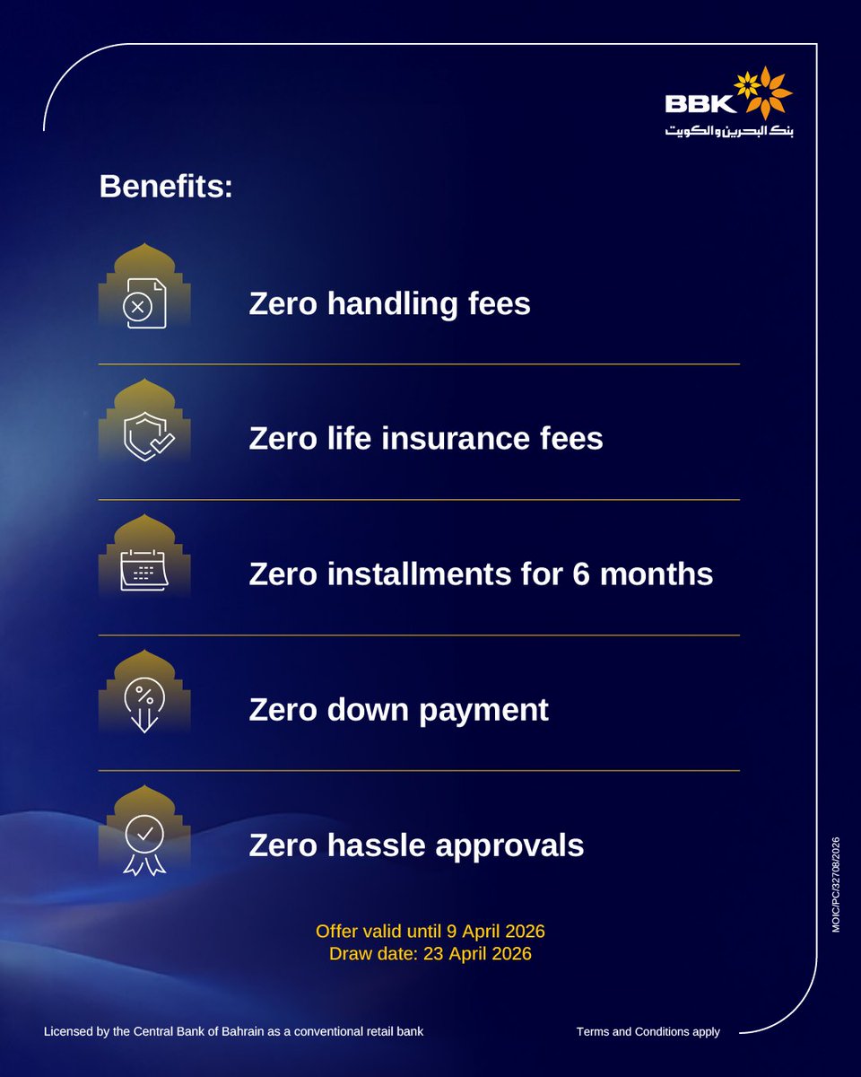 bbk_online's tweet photo. Zero worries with Car Finance from BBK!
Zero interest for 3 winners https://t.co/OL5aS8bfUJ