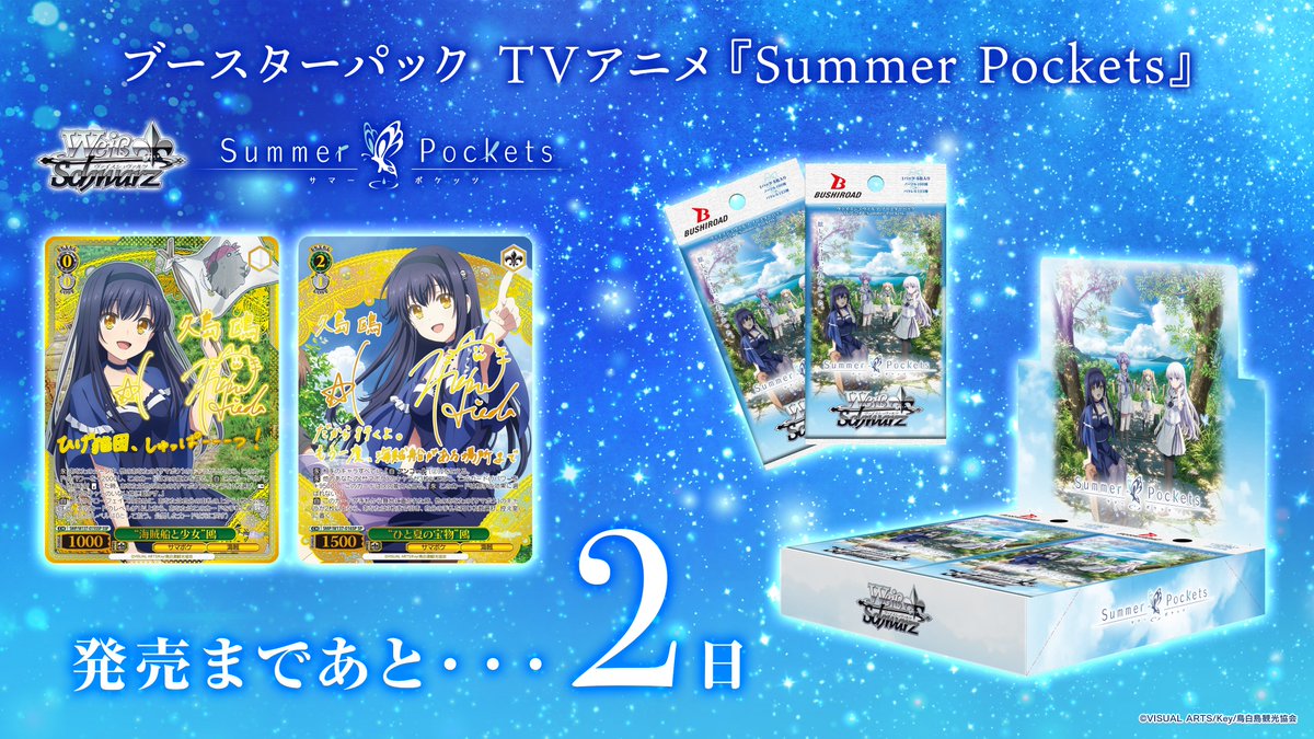 ◤4月10日(金)発売◢ ブースターパック TVアニメ『Summer Pockets