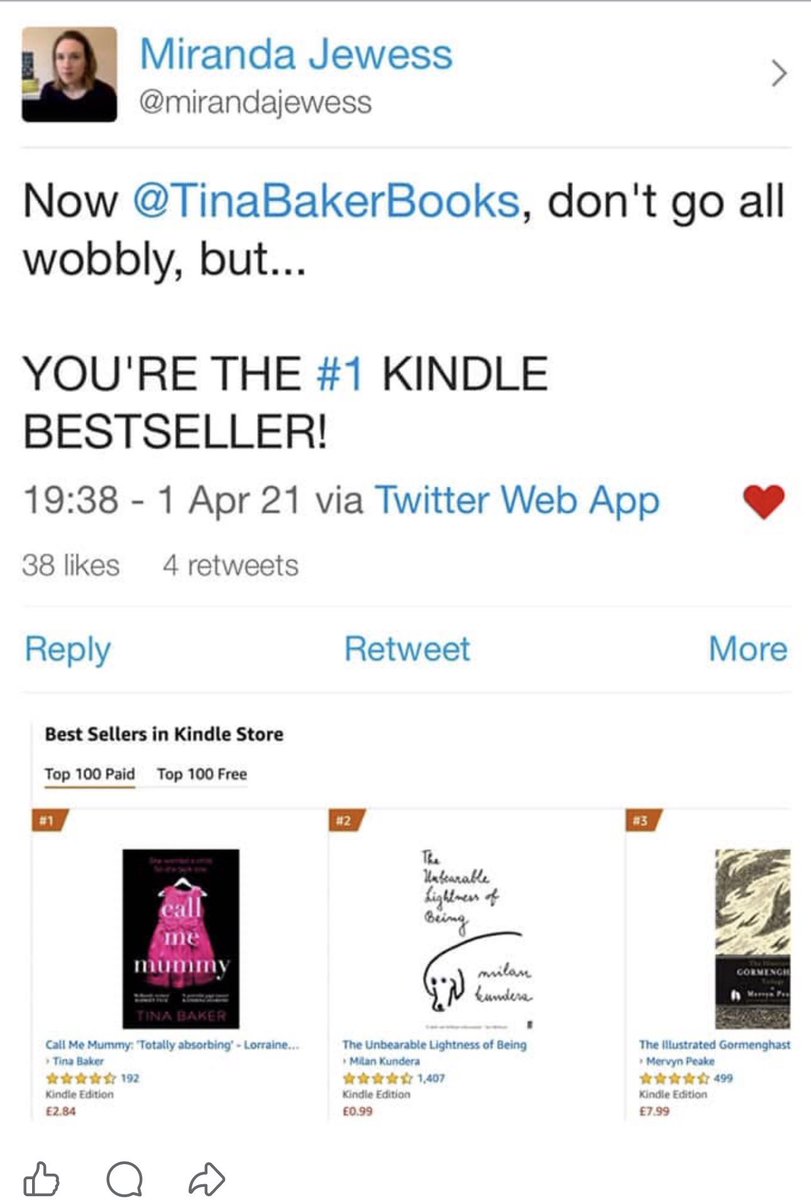 TinaBakerBooks's tweet image. I became a Number 1 #bestseller in lockdown when I was shielding. Instead of celebrating I managed to walk down to my local Co-op, sobbing because I was so scared. The best of times. The worst of times. 
#AuthorsOfX #writingcommunity
