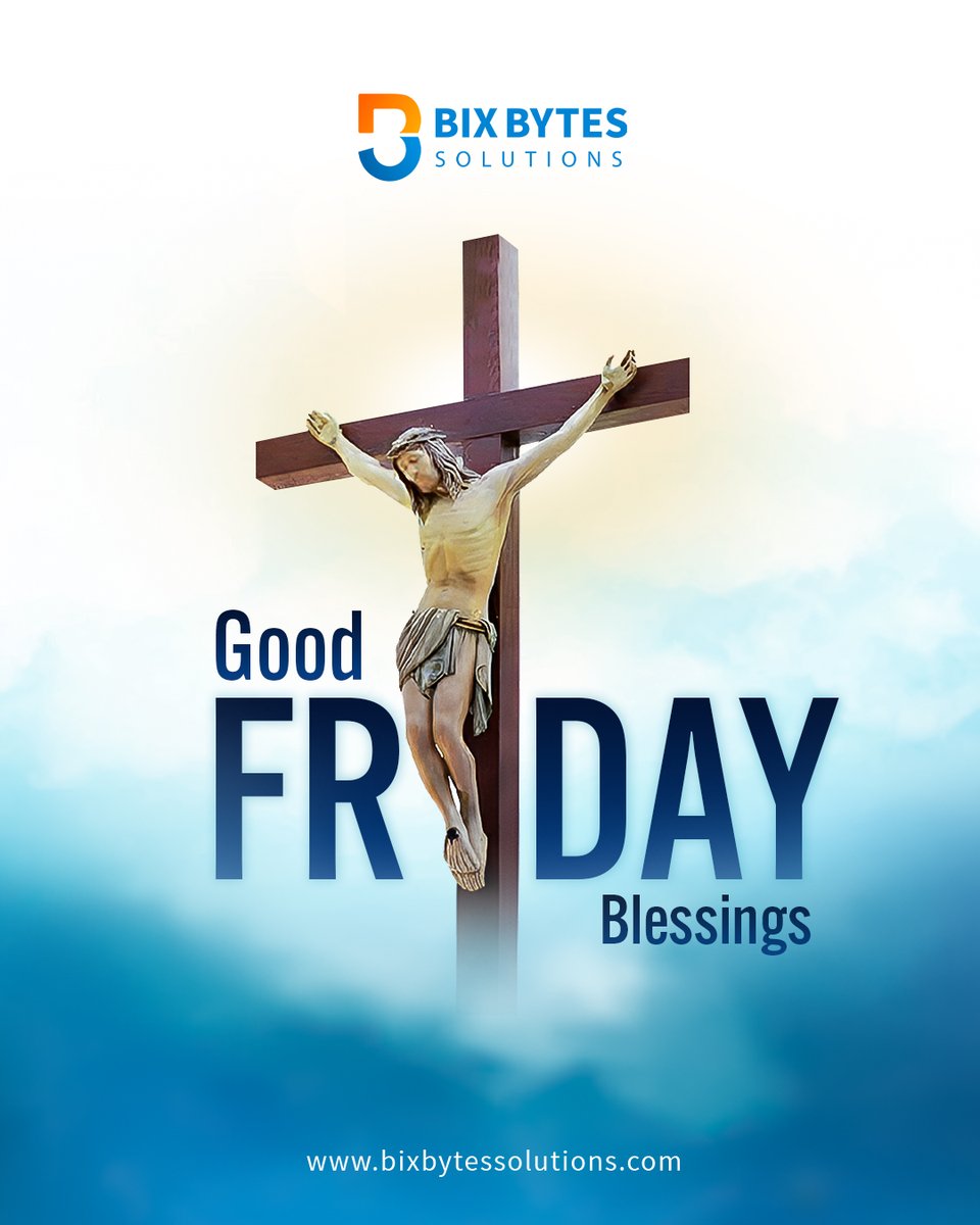 BixByteSolPvLtd's tweet photo. Wishing everyone a peaceful and blessed Good Friday.

As we pause to reflect on this sacred day, may it inspire faith, compassion, and hope for the days ahead.

May this day bring peace, grace, and renewed hope to all.
#GoodFriday #FaithAndHope #Peace #TeamBBS https://t.co/gMutaIvxzo