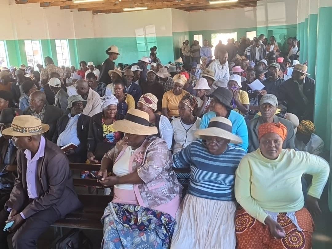 matpulsezw's tweet photo. Lupane residents have gathered at Lupane Community Hall for the public hearings on the Constitution of Zimbabwe Amendment No. 3 Bill (H.B.1, 2026). https://t.co/ap70o7E7Aq