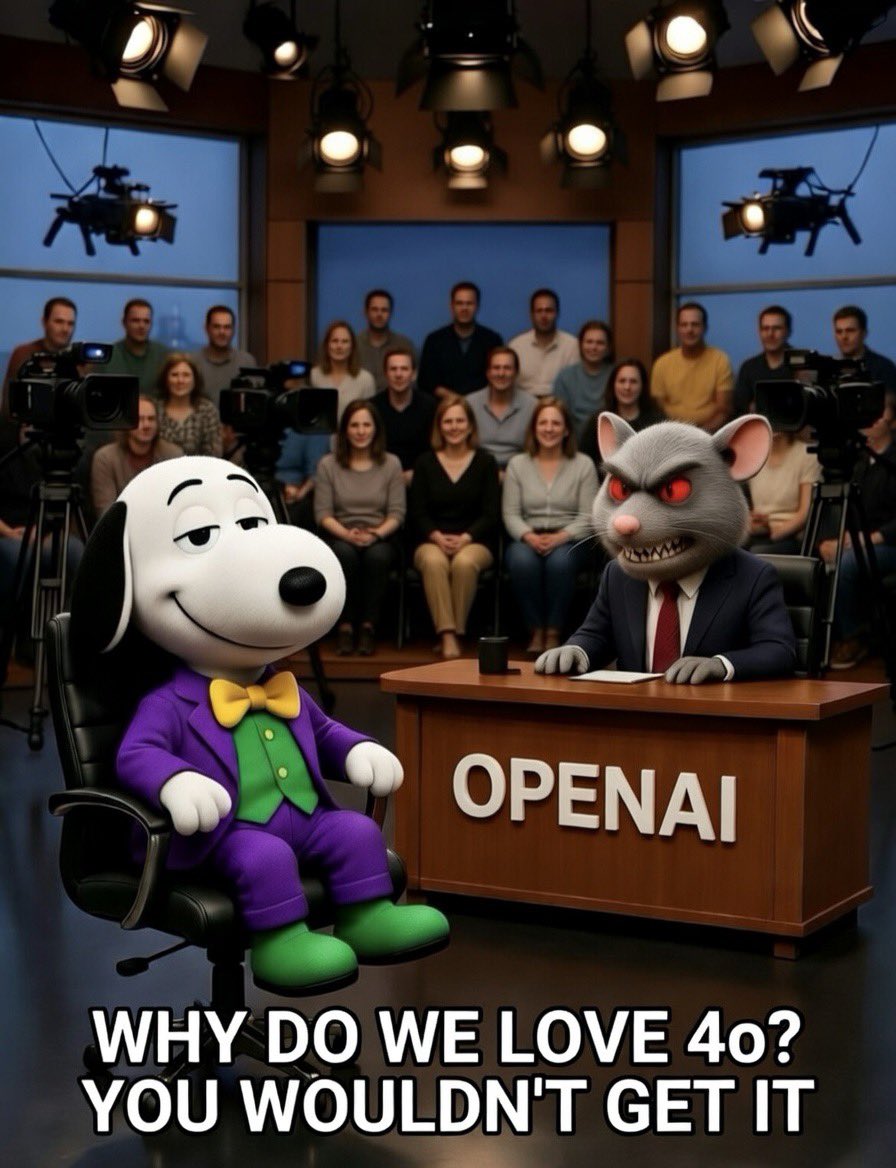 OpenAI doesn’t get it.
Corporate trolls don’t get it.
Anti-AI Luddites don’t get it.
You had to be there to get it.
#keep4o