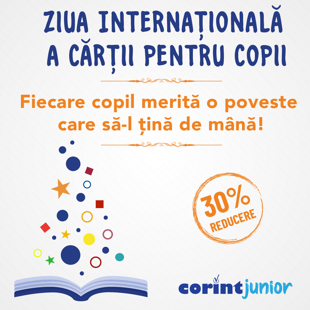 Corint_Logistic's tweet photo. Ziua Internațională a Cărții Pentru Copii

Fiecare copil merită o poveste care să-l țină de mână! Te așteptăm pe site să-ți faci plinul de cărți!

#corint #cărțipentrucopii #reducere https://t.co/XtGDAqrwRv