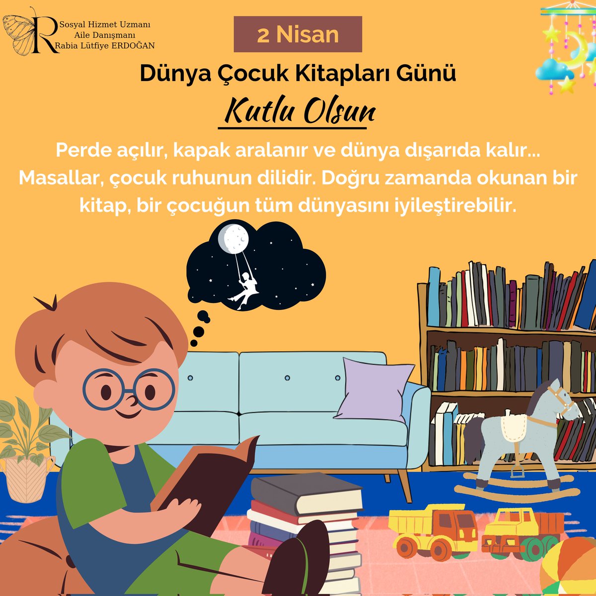 Kitaplar; çocuklara 'yalnız değilsin' demenin, onlara umudu aşılamanın en estetik yoludur. Bugün 2 Nisan; tüm çocukların masallarla büyüdüğü, kitapların o şifalı gücüyle sarmalandığı bir gelecek için... İyi ki kitaplar var!

#KitaplarınGücü
#İyiKiKitaplarVar