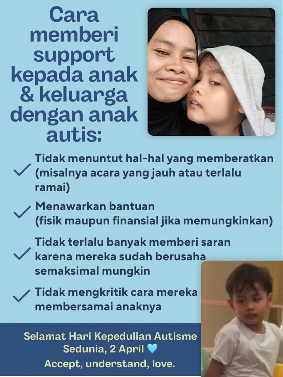 Ayu_Chic87's tweet photo. #harikepedulianautismesedunia https://t.co/vkmmgofJAC
