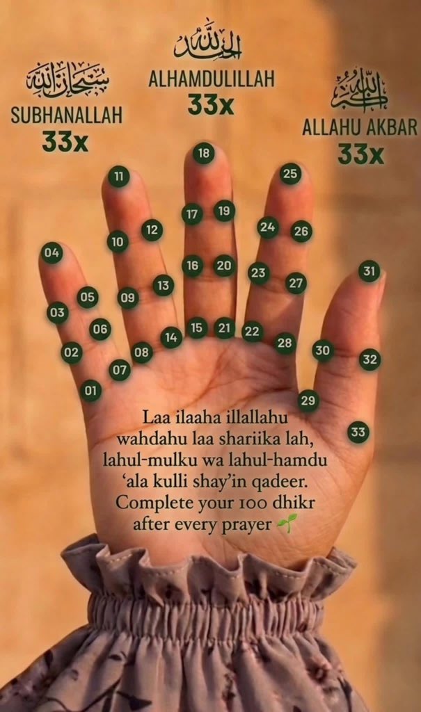 Easy way to make dhikr at your fingertips. 🤍❤️🙏📌