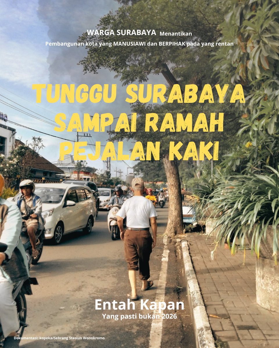 Koalisi Pejalan Kaki Surabaya tweet media