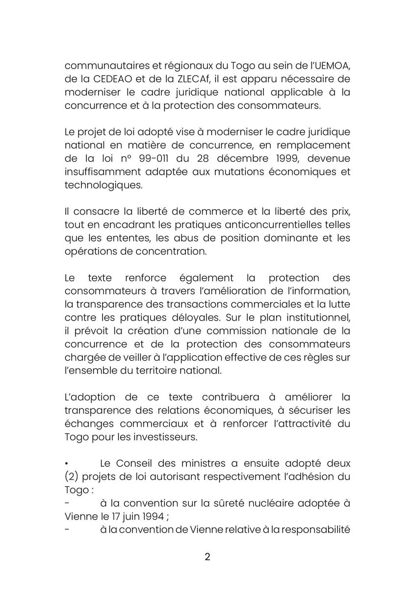 Présidence du Conseil du Togo tweet media