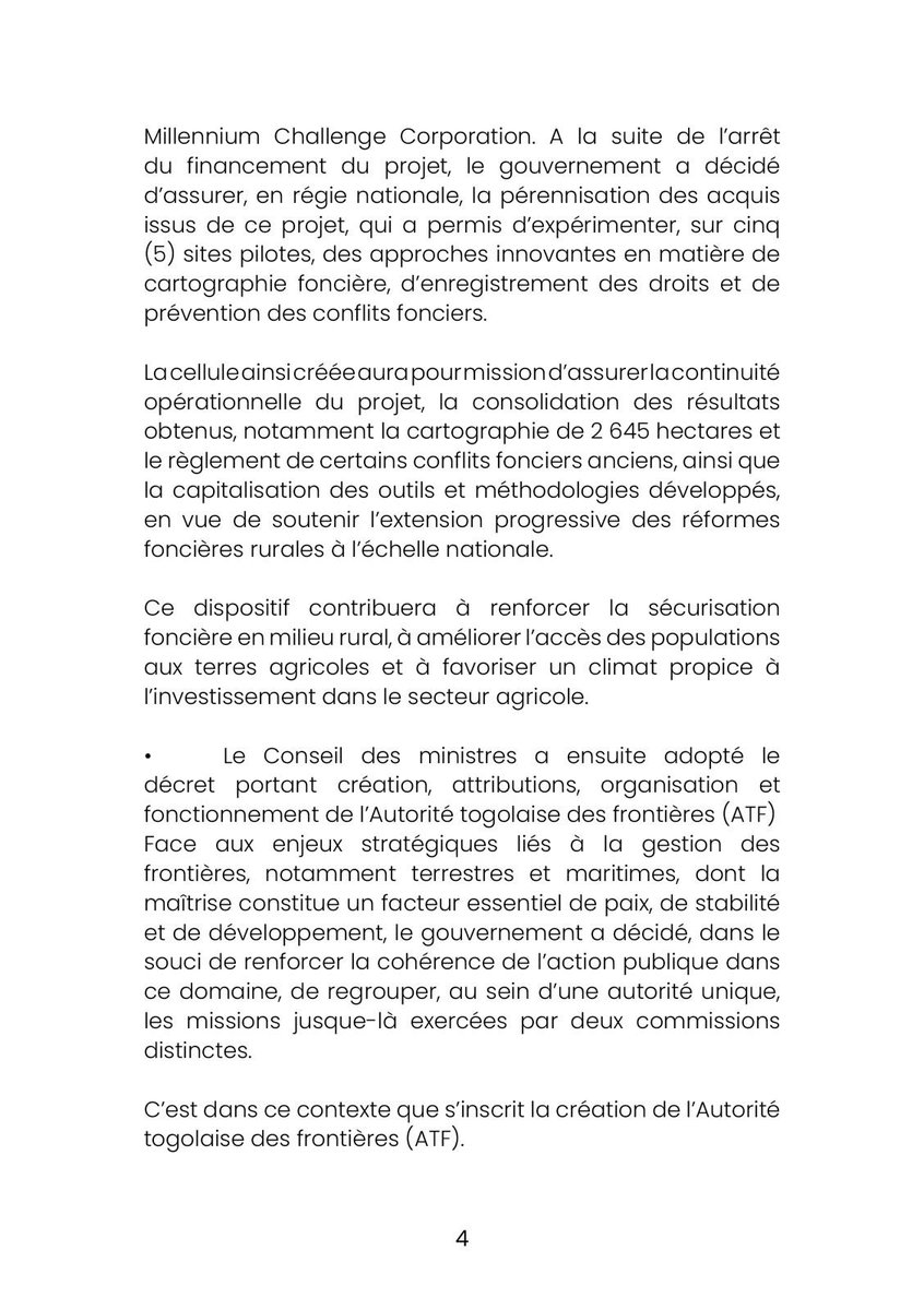 Présidence du Conseil du Togo tweet media