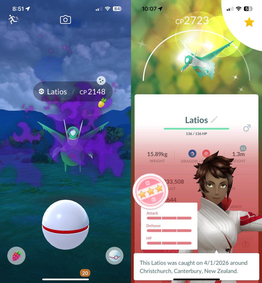 Acefranzen's tweet image. Appreciate the invite earlier @kiwicscout Been wanting this one for a long time. Thank you for this gem 💎✨💯☺️ #Shpundo #Latios #PokemonGo #ポケモンGO