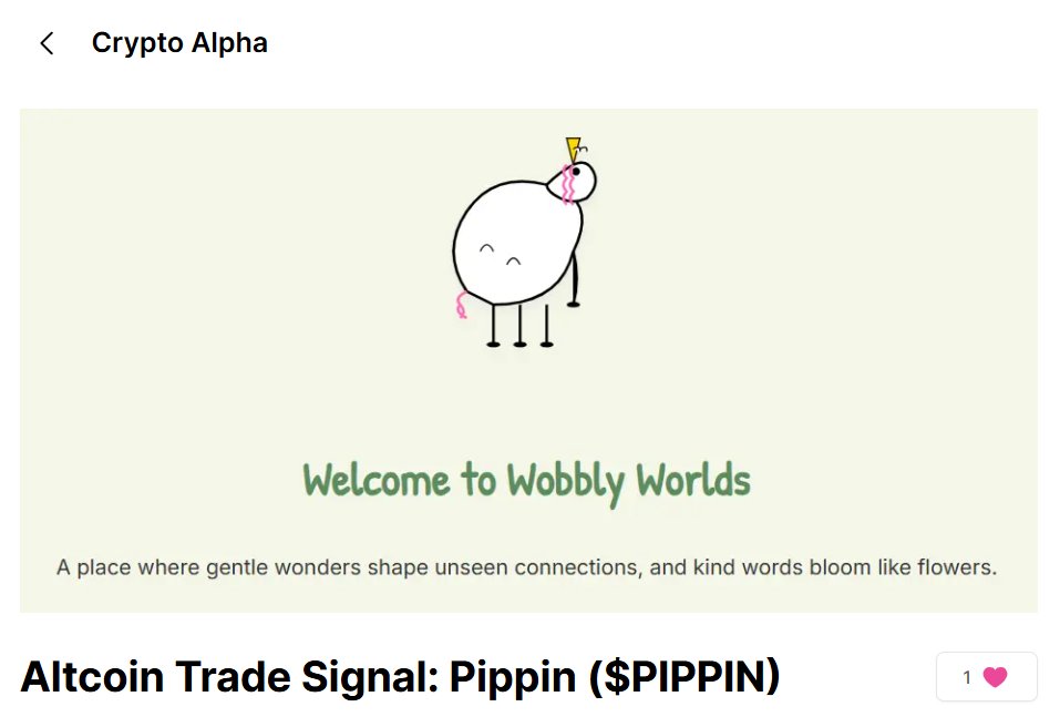 CA_Template's tweet photo. Altcoin Trade Signal on $PIPPIN

PIPPIN is a meme coin created by AI innovator Yohei Nakajima, which boasts a $63 million marketcap. Available on major exchanges with high trading  volume.

This trade offers a potential 500% ROI.

Follow the signal below 🔽 https://t.co/ooRfr9Pl5D